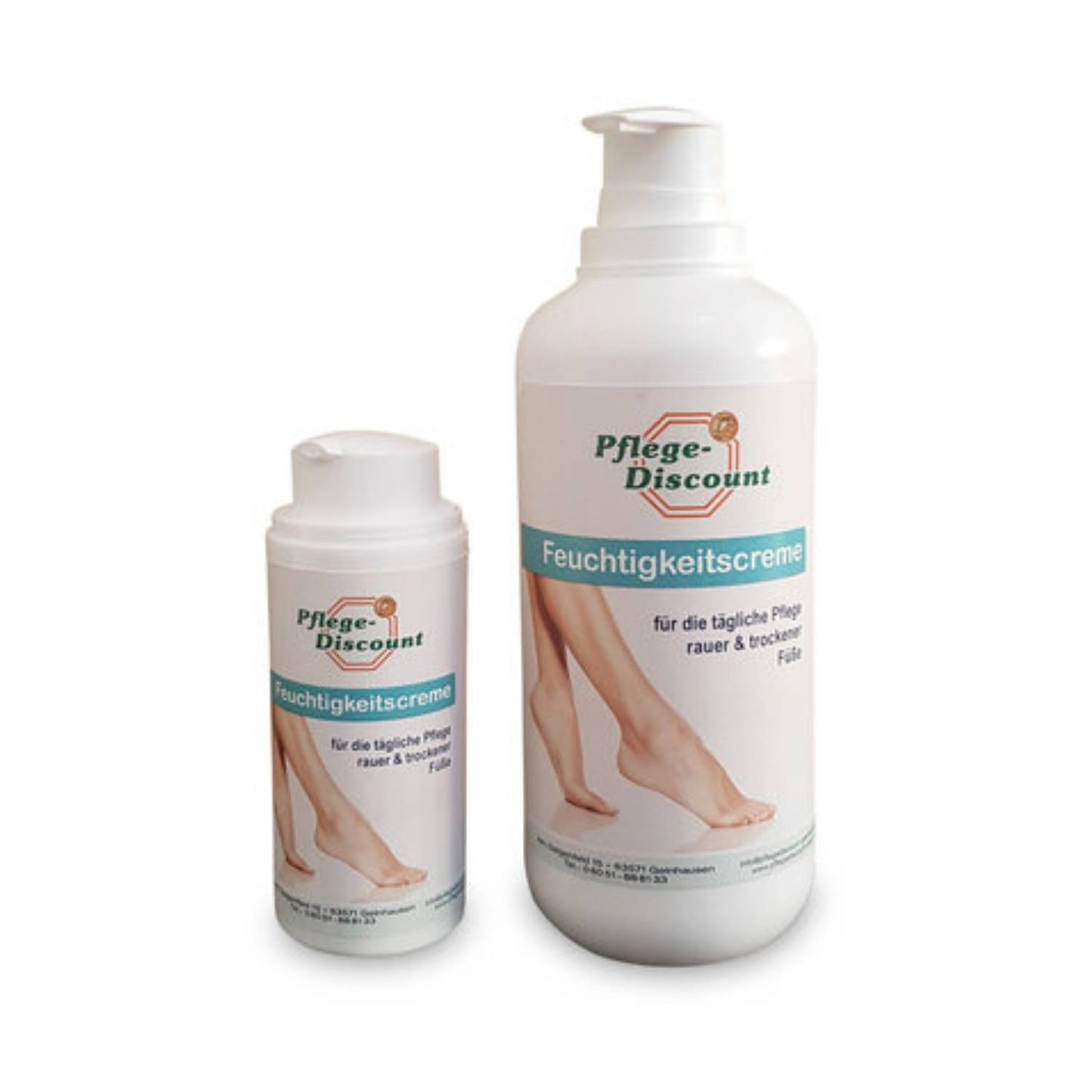 Pflege-Discount Feuchtigkeits-Creme gegen raue und trockene Füße, täglich - 500 ml