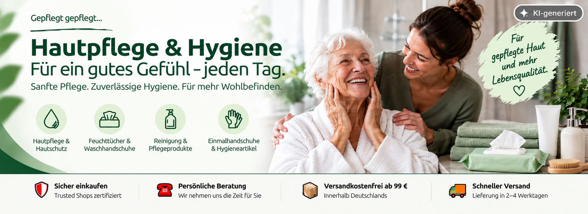 Hautpflege und Hygiene – Pflegeprodukte für Hautschutz, Reinigung und Wohlbefinden | Pflege-Discount