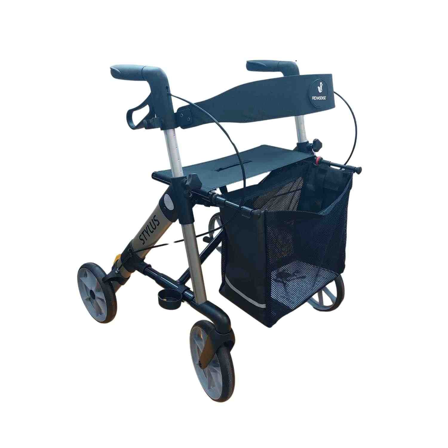 Rehasense Leichtgewichtrollator Stylus M, champagner, TPE-Räder - inkl. Rückengurt, bis 150 kg