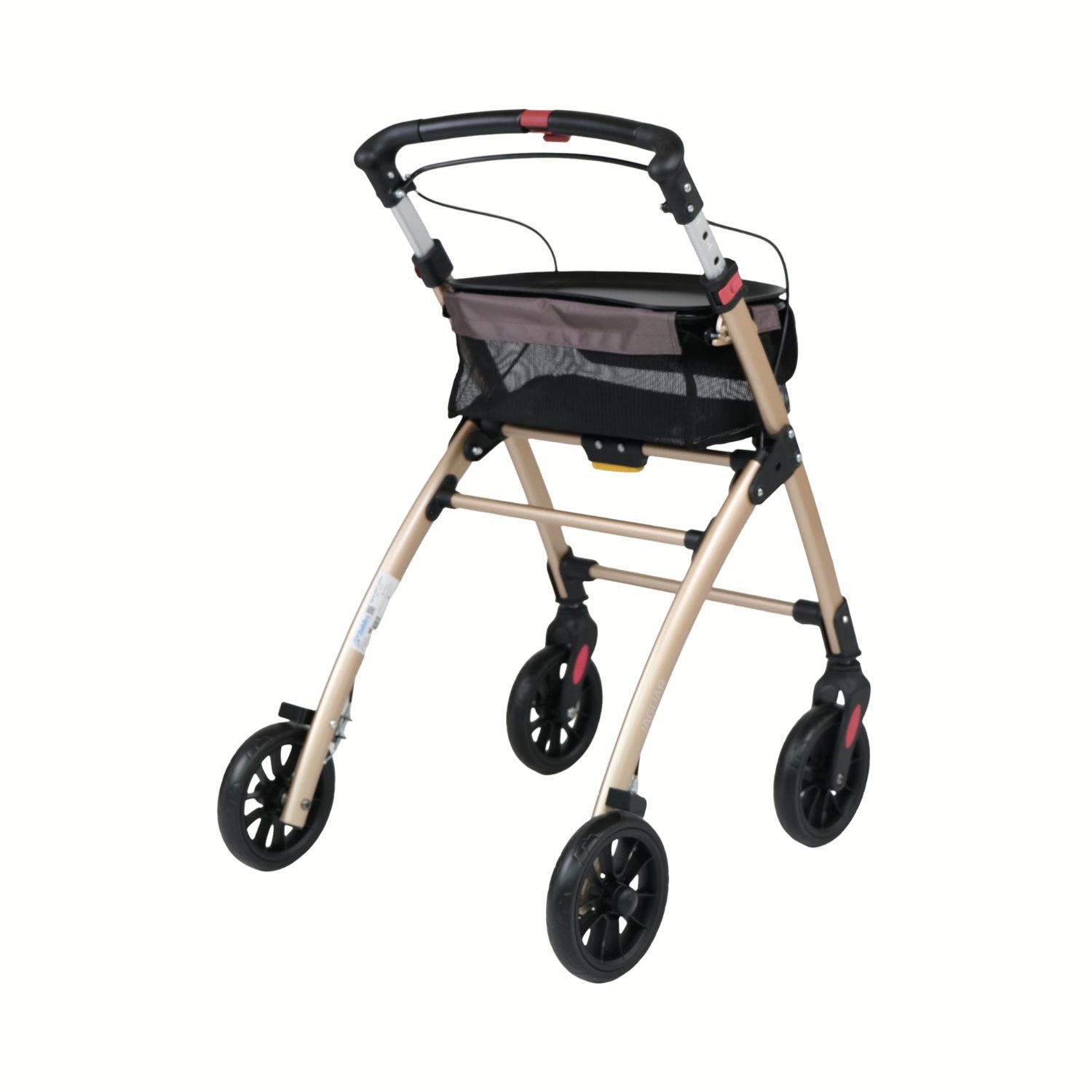 Mobilex Jaguar LIGHT Indoor-Rollator Champagner Ansicht von hinten