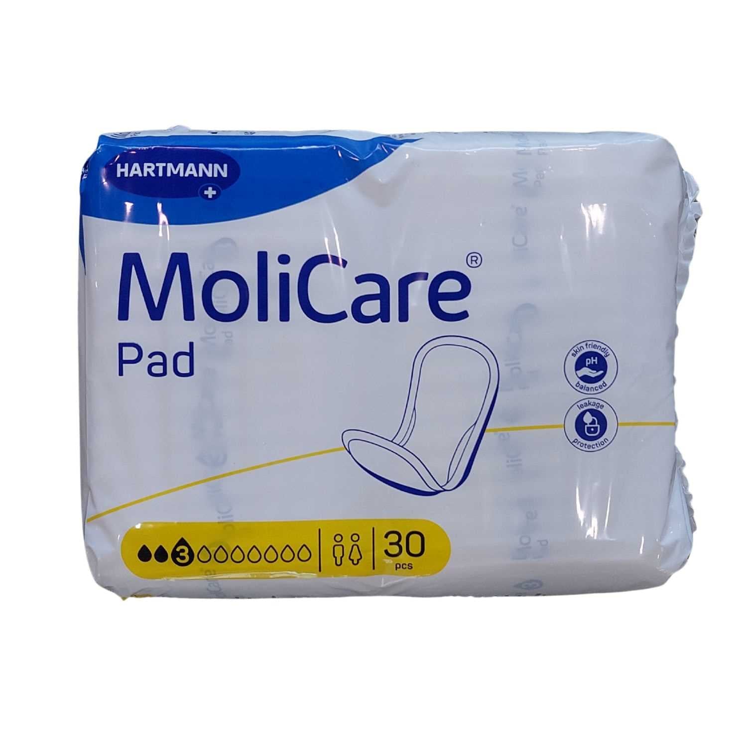 Hartmann Molicare Pad 3 Tropfen, Inkontinenzeinlagen (Unisex) - 481 ml (HMV: 15.25.30.5099)
