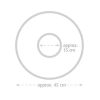 novacare® Sissel Sitzring rund mit Bezug - Druckentlastendes Sitzkissen - Ø 45 cm, H 7,5 cm