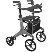 Drive Medical AeroWalk™ Carbon Rollator – Graphit Grau, Ultraleicht (4,6 kg), Faltbar & Stabil (HMV: 10.50.04.1281)