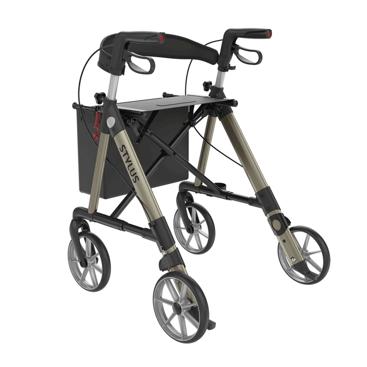 Rehasense Stylus L – Leichtgewichtrollator inkl. Rückengurt | 6,5 kg, Gr. 150-200 cm (HMV: 10.50.04.1255)