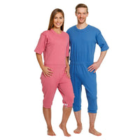 Suprima 4080, Pflegeoverall 100% BW, kurz, Beinreißverschluss, unisex - versch. Farben, Gr. S-XL