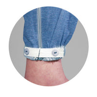 Suprima 4686 059, Funktionsoverall BW/Polyester, 2x Front-RV, Bein-RV, unisex - kornblume, Gr. S-XL