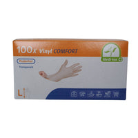 Medi-Inn Vinyl Comfort, Einmalhandschuhe puderfrei, latexfrei - Gr. S-XL